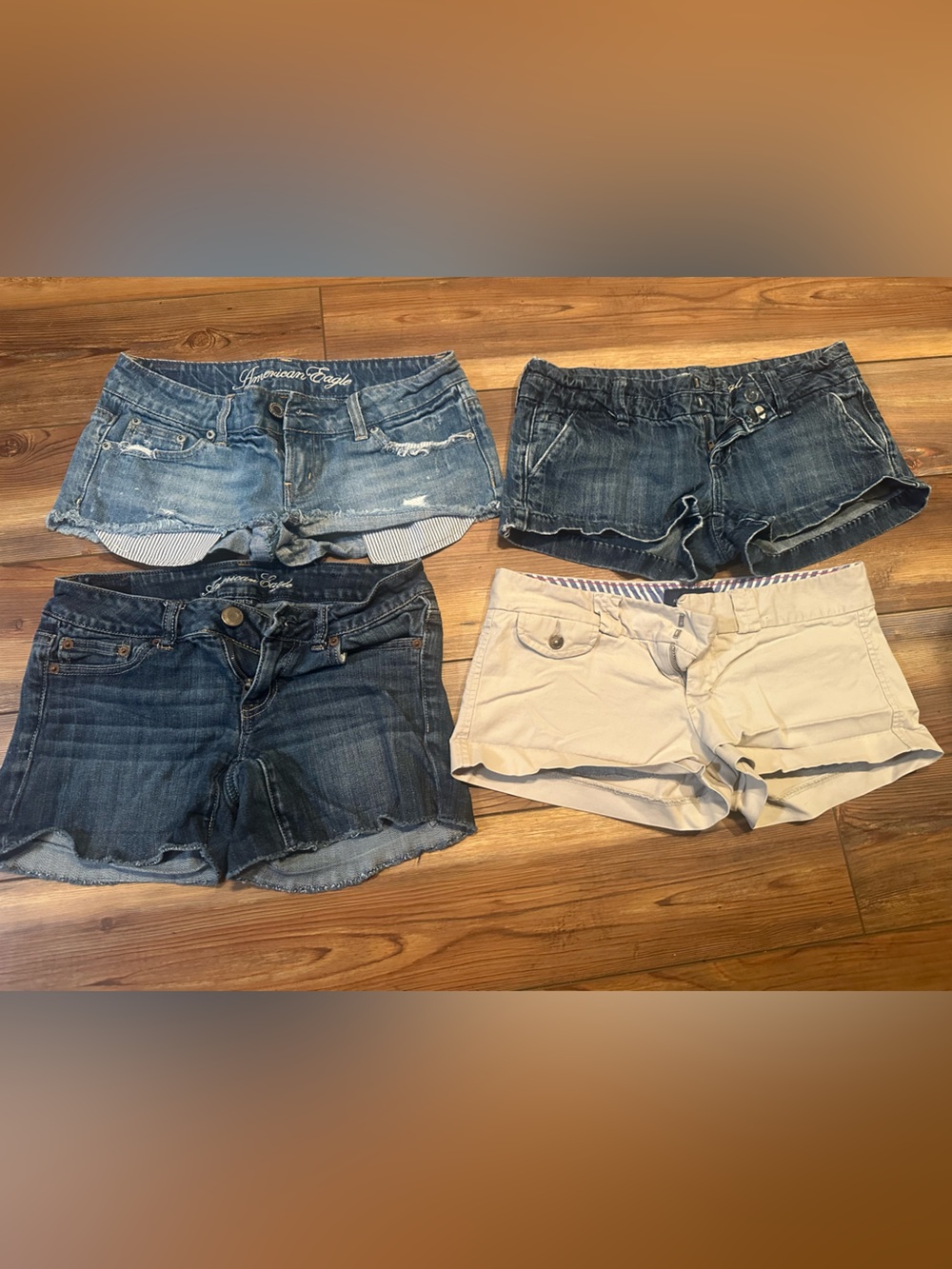 American Eagle Outfitters Women’s Denim and Khaki Shorts Bundle - size 2